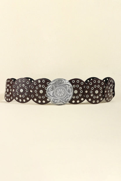 Vintage PU Leather Wide Belt