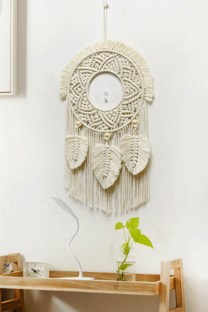 Hand-Woven Fringe Macrame Wall Hanging